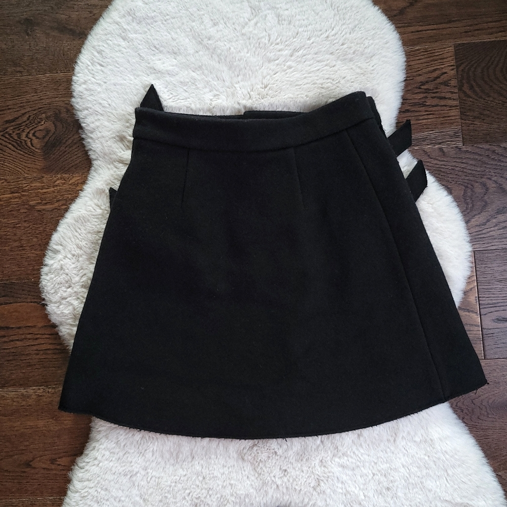 ShuShu/Tong Four Bows Wool Balletcore Mini Skirt - Picture 8 of 10